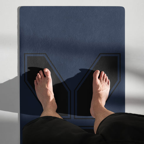Metafish Navy Statement Workout Mat