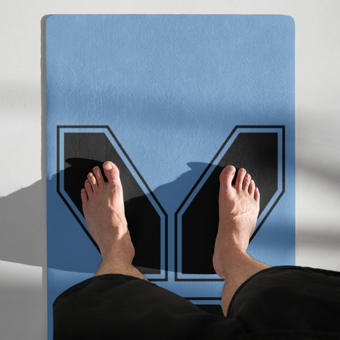 Metafish Blue Statement Workout Mat