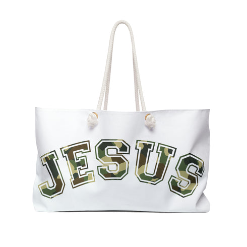Jesus Camo Weekender Tote Bag