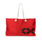 Metafish Crimson Weekender Tote Bag