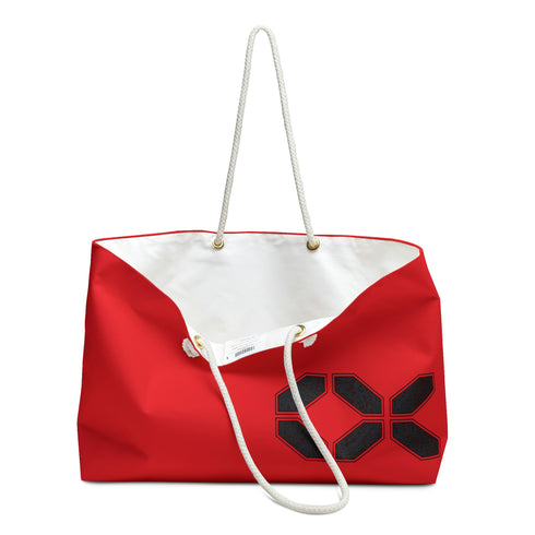 Metafish Crimson Weekender Tote Bag