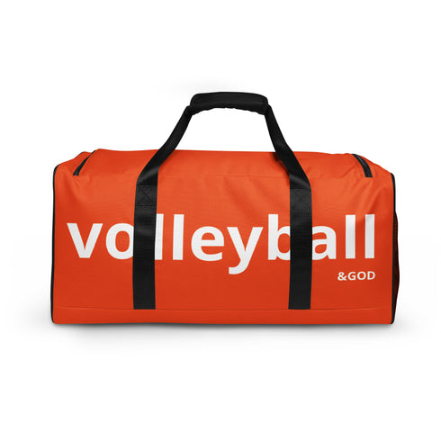 Volleyball &God Orange City Duffle Bag