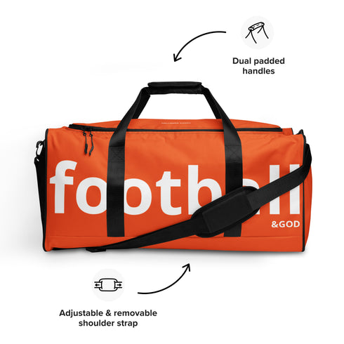 Football &God Orange City Duffle Bag