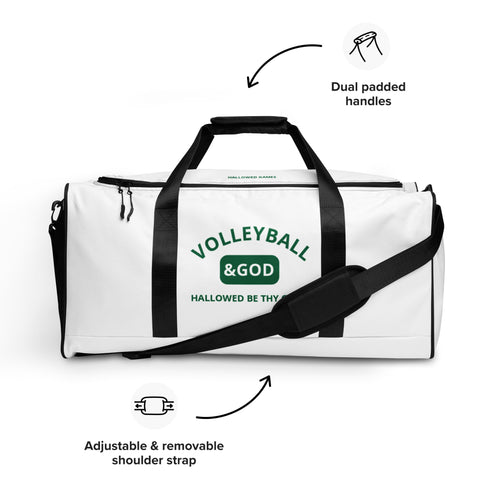 Volleyball &God Shamrock Duffle Bag