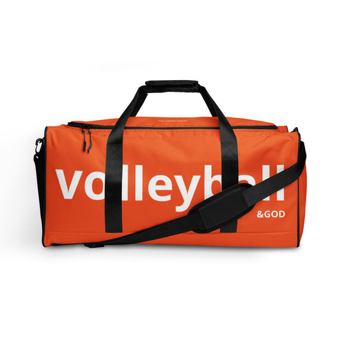 Volleyball &God Orange City Duffle Bag
