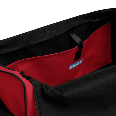 Gamers &God Crimson Duffle Bag