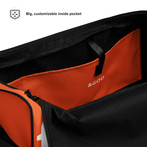 Football &God Orange City Duffle Bag