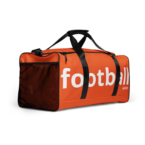 Football &God Orange City Duffle Bag