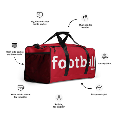 Football &God Crimson City Duffle Bag