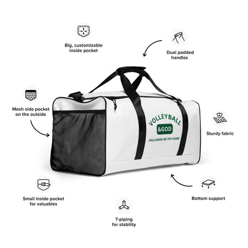 Volleyball &God Shamrock Duffle Bag