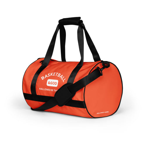 Basketball &God Orange Gym Bag