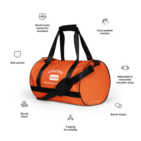 1STAR Coaches &God Orange Gym Bag