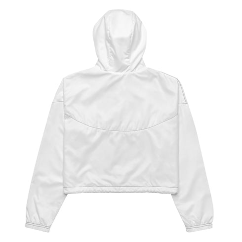 Forwards &God Vertical Orange Women’S Crop Windbreaker