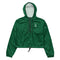 Forwards &God Vertical Evergreen Women’S Crop Windbreaker