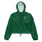Centers &God Vertical Evergreen Women’S Crop Windbreaker