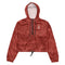 Centers &God Vertical Rusty Women’S Crop Windbreaker