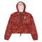 1STAR Coaches &God Vertical Rusty Women’S Crop Windbreaker