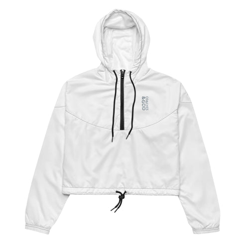 1STAR Coaches &God Vertical Smoke Women’S Crop Windbreaker