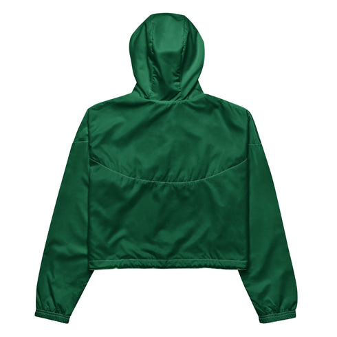 Centers &God Vertical Evergreen Women’S Crop Windbreaker