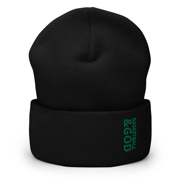 Basketball &God Irish Cuffed Beanie