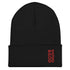 Rappers &God Crimson Cuffed Beanie