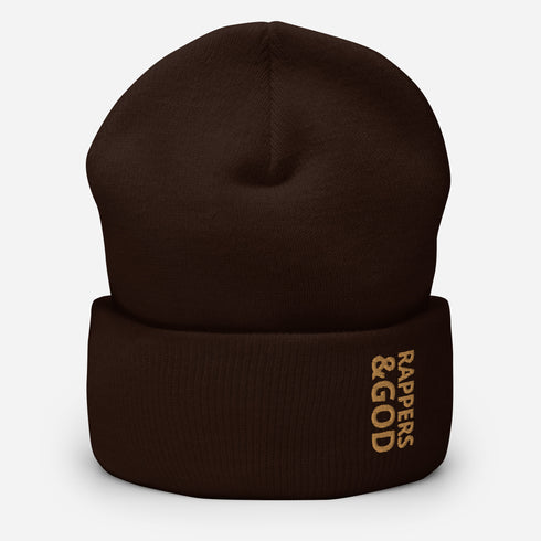 Rappers &God Zest Cuffed Beanie