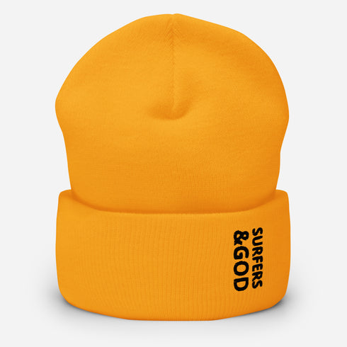 Surfers &God Onyx Cuffed Beanie