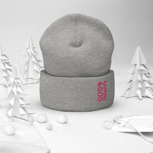 Rappers &God Flamingo Cuffed Beanie