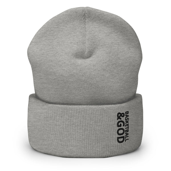 Basketball &God Onyx Cuffed Beanie