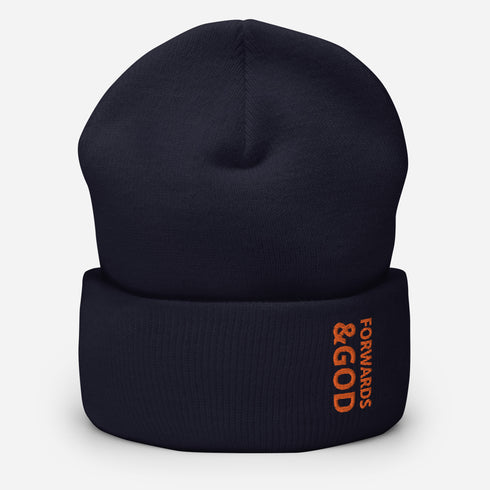 Forwards &God Orange Cuffed Beanie
