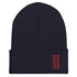 Rappers &God Crimson Cuffed Beanie