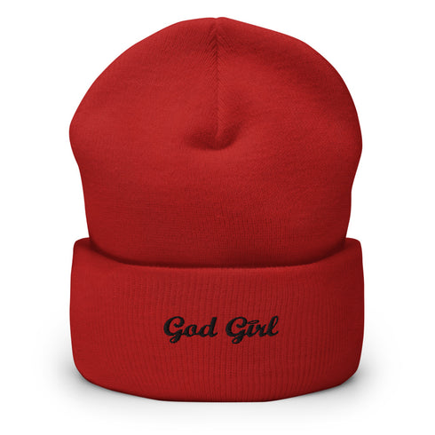 God Girl Onyx Cuffed Beanie