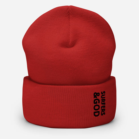 Surfers &God Onyx Cuffed Beanie