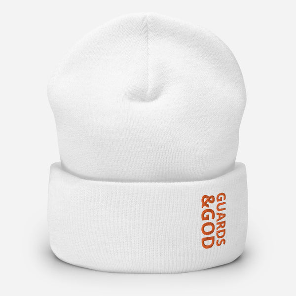 Guards &God Orange Cuffed Beanie