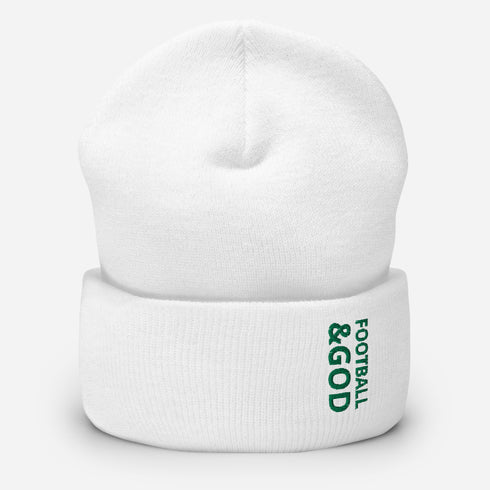 Football &God Irish Cuffed Beanie