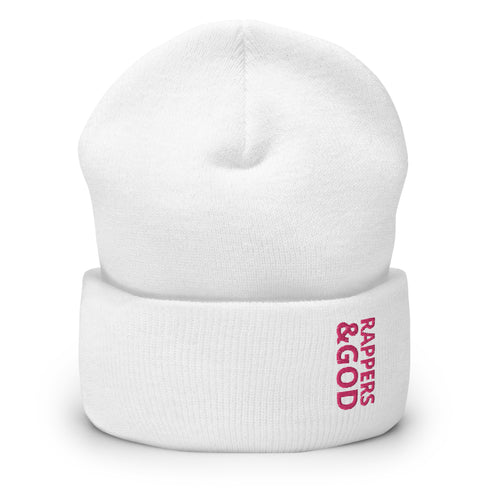 Rappers &God Flamingo Cuffed Beanie