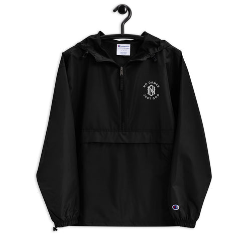 No Games Embroidered Champion Packable Jacket