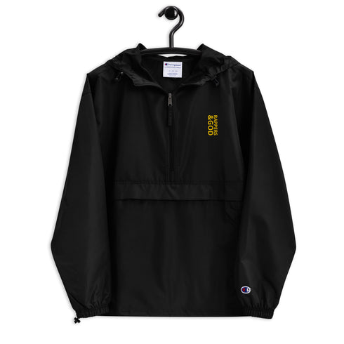 Rappers &God Vertical Tuscan Embroidered Champion Packable Jacket