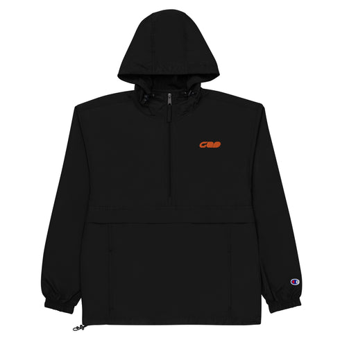 G-Rated Orange Embroidered Champion Packable Jacket