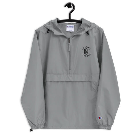 No Games Onyx Embroidered Champion Packable Jacket