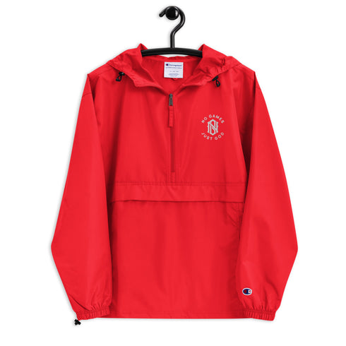 No Games Embroidered Champion Packable Jacket