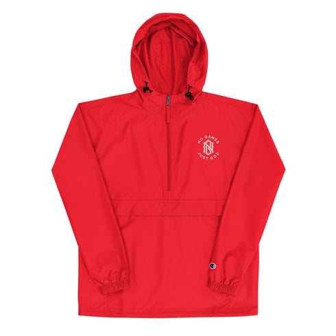 No Games Embroidered Champion Packable Jacket