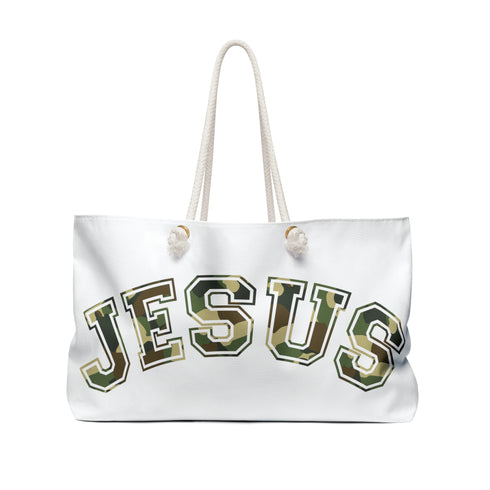 Jesus Camo Weekender Tote Bag