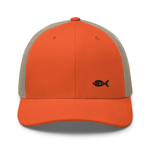 Jfish Retro Onyx Trucker Hat
