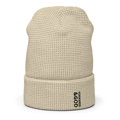 Forwards &God Vertical Onyx Waffle Beanie