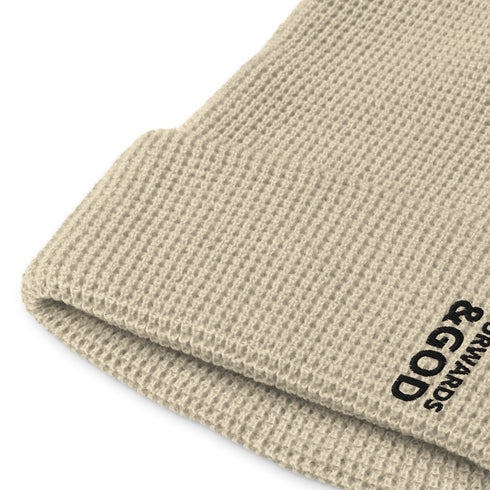 Forwards &God Vertical Onyx Waffle Beanie