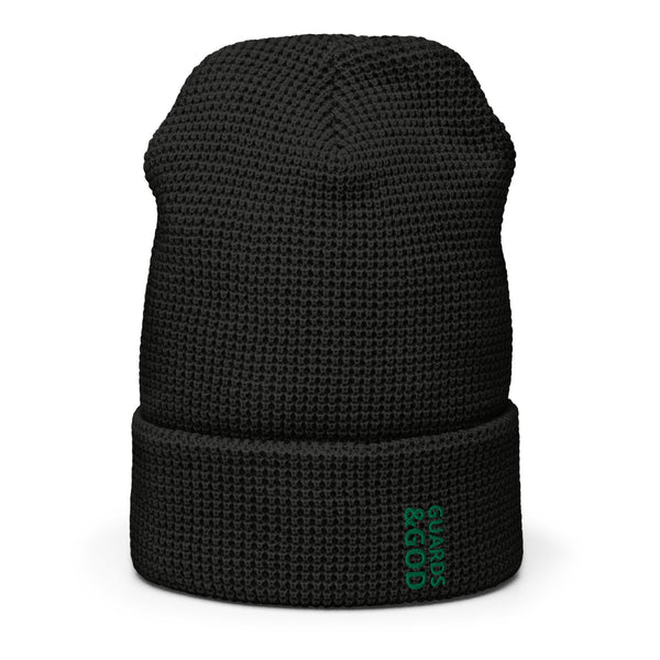 Guards &God Vertical Evergreen Waffle Beanie