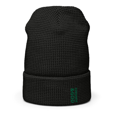 Forwards &God Vertical Evergreen Waffle Beanie