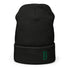 Football &God Vertical Evergreen Waffle Beanie