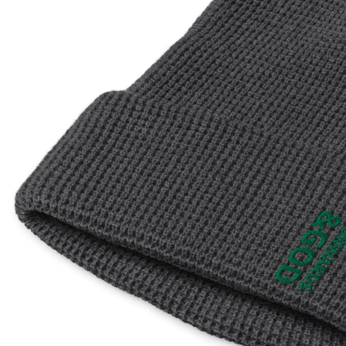 Forwards &God Vertical Evergreen Waffle Beanie
